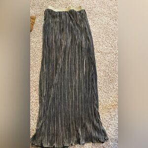 Skies Are Blue Black and Gold Skirt